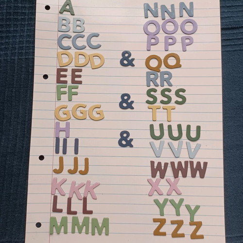 Stamps and magnets English lowercase and uppercase letters like new