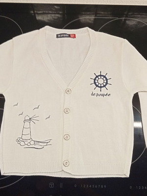 Ζακέτα De poupee 12 μηνών 80 εκ καινούργια με κουμπιά