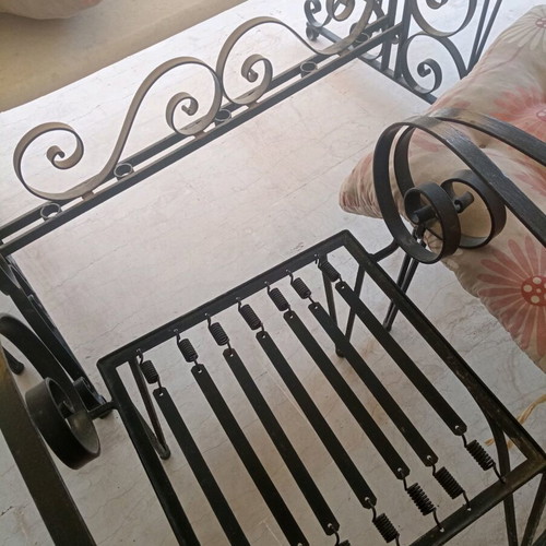 Marble garden table with four chairs used, heavy construction