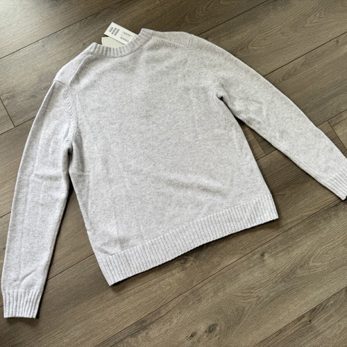 COS cashmere knitted sweater size S new, light grey