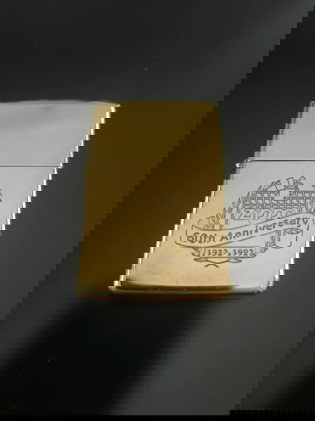 ZIPPO 60TH ANNIVERSARY COMMEMORATIVE BRASS 1932-1992