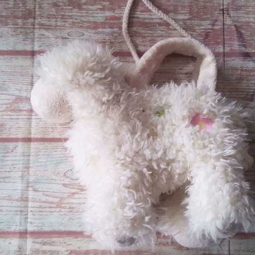 Children's fluffy shoulder bag Lamber Aurora used, lamb design