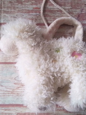 Children's fluffy shoulder bag Lamber Aurora used, lamb design