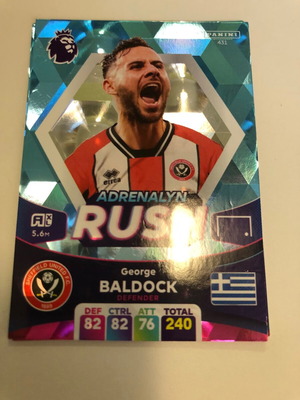 Panini Premier League 2024 Adrenalyn XL card like new, George Baldock
