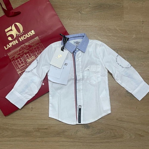 Lapin House white shirt brand new, size 9 months