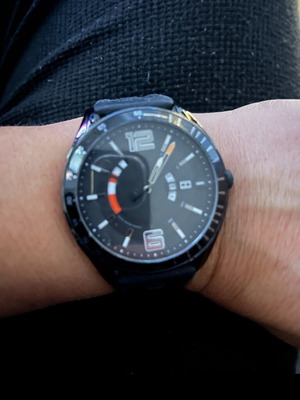 Tommy Hilfiger Cooper men's watch used, black with silicone strap