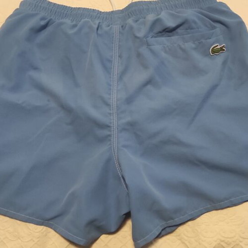 Lacoste shorts used, size S, blue with stains