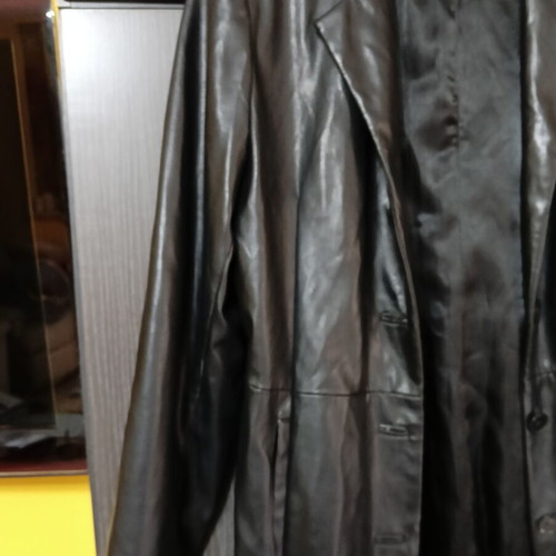 Benissimo women's leather coat like new, black, size XL