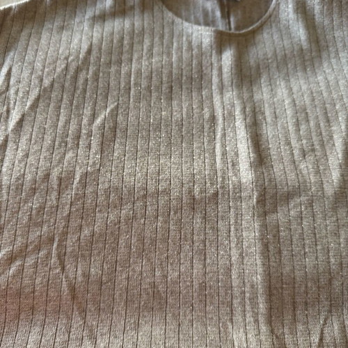 ZARA Crop women's top like new, beige with gold thread