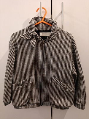 Zara kids checked transitional jacket used for 5-year-old girl, 110 cm