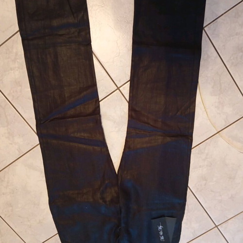 Linen pants new, black, size M 38 10, straight cut with pockets