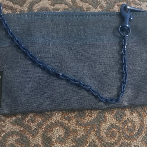 Armani Jeans wallet blue waterproof like new with chain