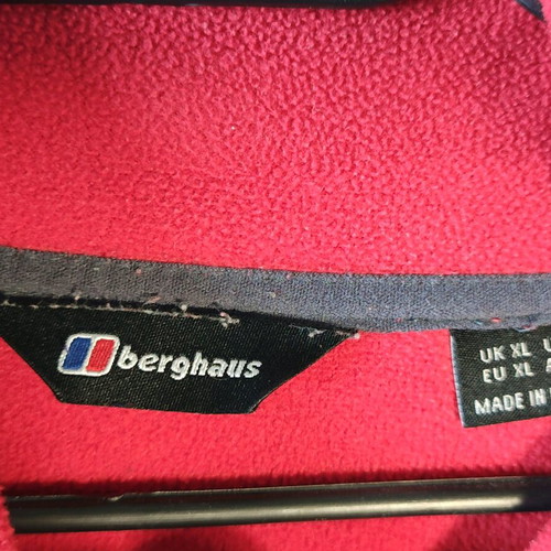 Berghaus men's fleece 1/4 zip size XL like new, red