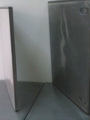 DVD case black single-position slim