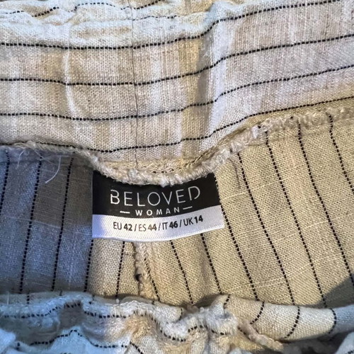 Striped wide leg pants Beloved like new, size XL 42