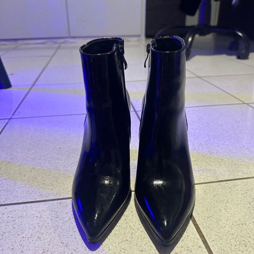 Leather boots black, new, size 36
