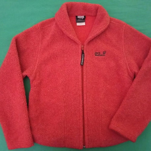 Jack Wolfskin Tecnopile women's fleece jacket used medium, coral