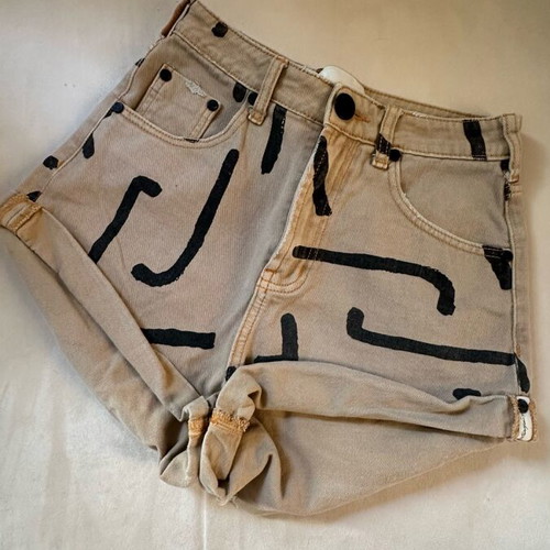 Oneteaspoon high waisted shorts used, multicolor