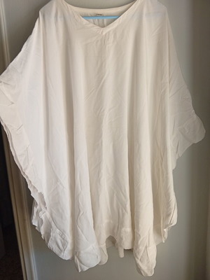 Kaftan from Indonesia new, white, one size