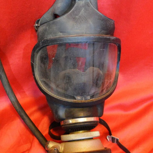 Oxygen bottles with mask and fire hose, like new
