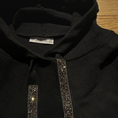 Zara black hoodie like new