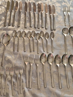 Vintage Granada cutlery set used, 49 pieces, stainless steel 18/10