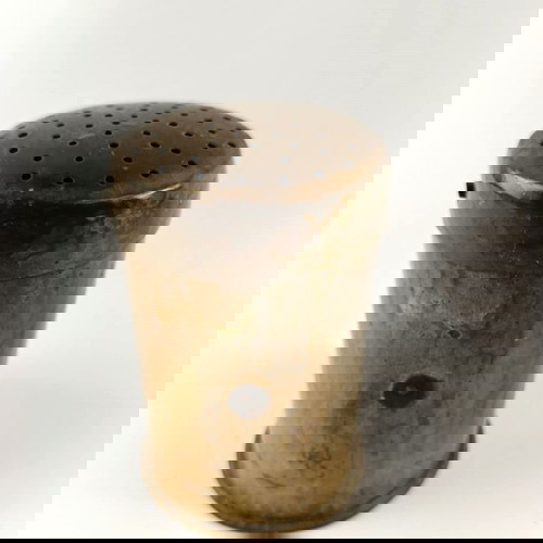 Αντίκα μπρούτζινη ζαχαριέρα μεταχειρισμένη, εσωτερικά γανωμένη