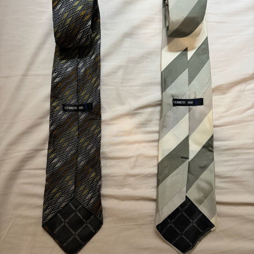 Cerruti 1881 ties like new, multicolored, set of 2 pieces