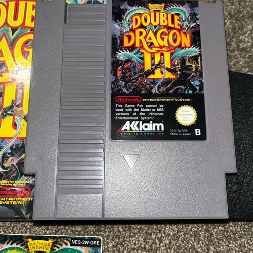 Nintendo NES Double Dragon 3 game used with cartridge, box and manual