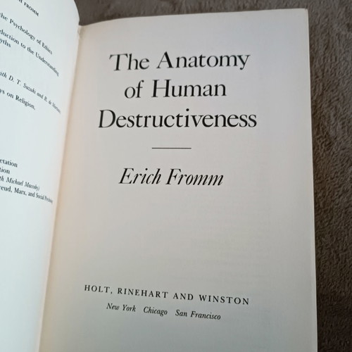 The Anatomy of Human Destructiveness by Erich Fromm used