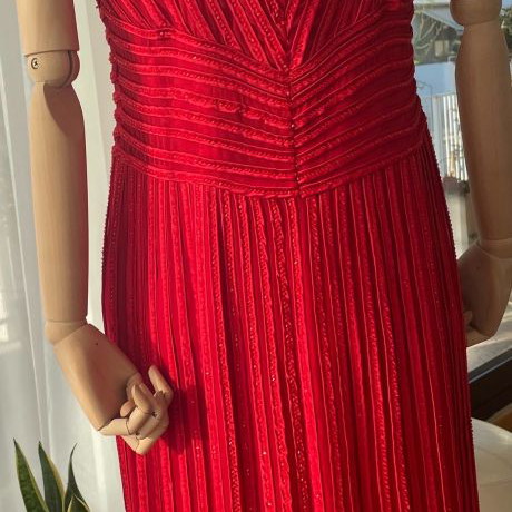 Haute Couture evening dress Carlo Pignatelli 100% silk size 46 new
