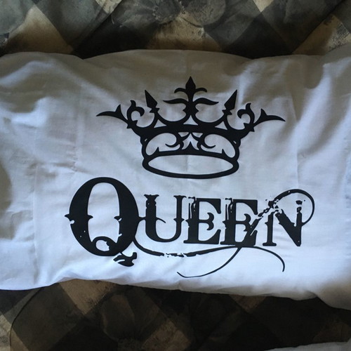 King & Queen cotton pillowcases new, set of 2 pieces 50x70