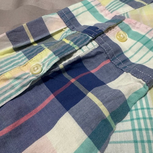 H&M L.O.G.G. Pastel Plaid Shirt Medium Like New