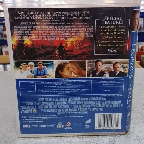 Legends of the Fall Blu-Ray like new with Greek subtitles