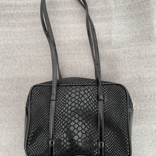 Rollini evening handbag used, black with mixed materials