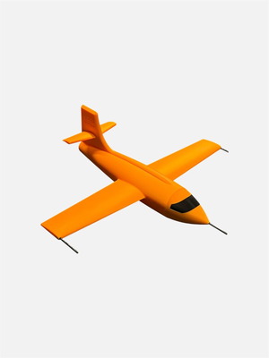 X-1 Bell Aircraft 3D-printed model made of premium PLA+
