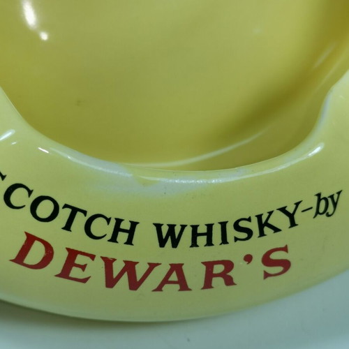 Vintage Dewar’s White Label promotional ashtray used