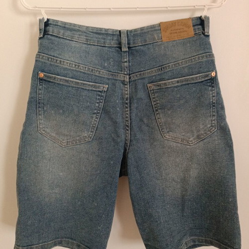 Denim bermuda shorts Sinsay new, dark blue, size M