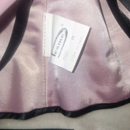Desiree corset like new, satin, size M, black and pink