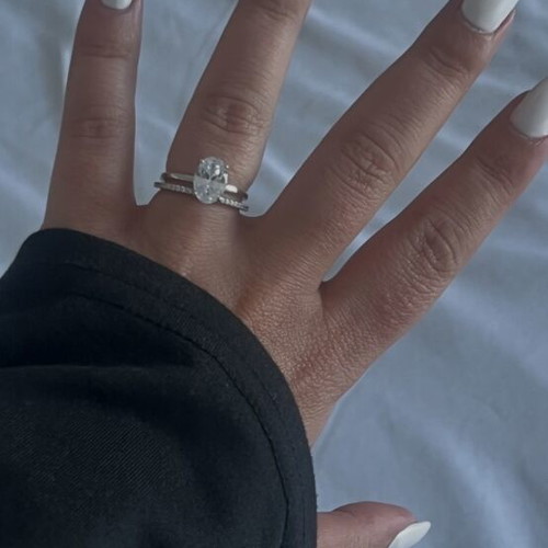 Silver ring set with zircon, new, size 55, 925 stamp