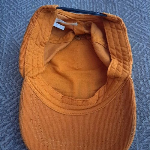 Orchestra Velour Corduroy Hat with Patch for Boys, Like New, Orange