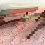  Τραπεζάκι σαλονιού διαστάσεων 115cm x 80cm σε τεχνοτροπία MARQUETRY.