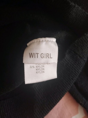 Black Wit girl cardigan size S like new with buttons