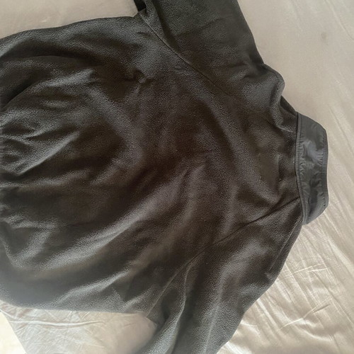 Pull & Bear Pacific Republic black fleece sweatshirt