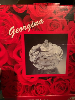 Waltherglas Georgina κρυστάλλινη μπονμπονιέρα καινούργια με καπάκι