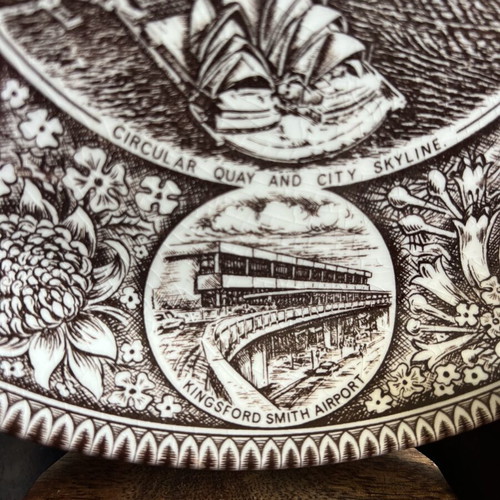 Vintage Sydney Australia Decorative Plate Johnson Brothers like new