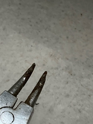Nose pliers used