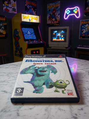 Disney Pixar Monsters, Inc. Scare Island παιχνίδι PlayStation 2 σαν καινούργιο, πλήρες με manual