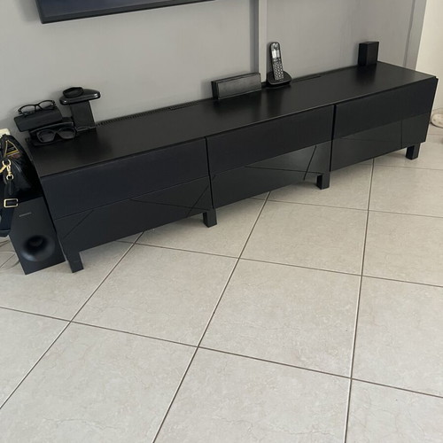 TV bestå IKEA cabinet used with 3 drawers and removable lids