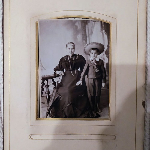 Old photo Mother with child used